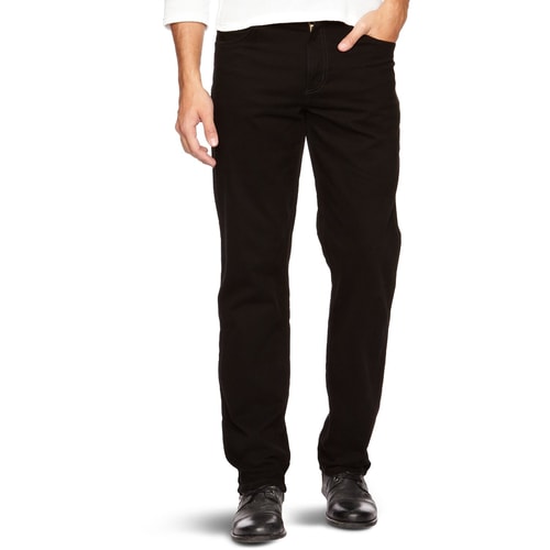 Wrangler Texas Stretch Black Straight Jeans