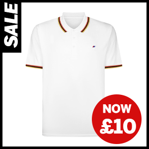 White polo shirt now £10
