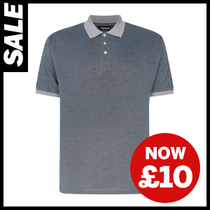 Two Tone Polo With Contrast now £10