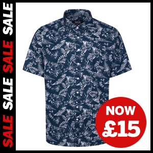 Tropical Leaf Short Sleeve Shirt now £15