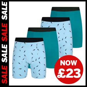 4 Pack Boxer Shorts now £23