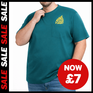 Find Your Fire Print Short Sleeve T-Shirt now £7