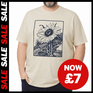 Sunflower Print T-Shirt now £7