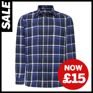 Cotton Rich Light Weight Flannel Shirt now £15