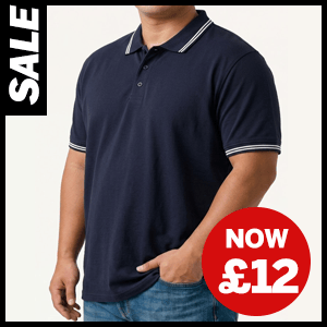 Tipped Polo Shirt  now £12
