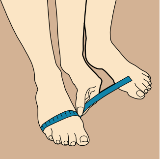 measuring foot